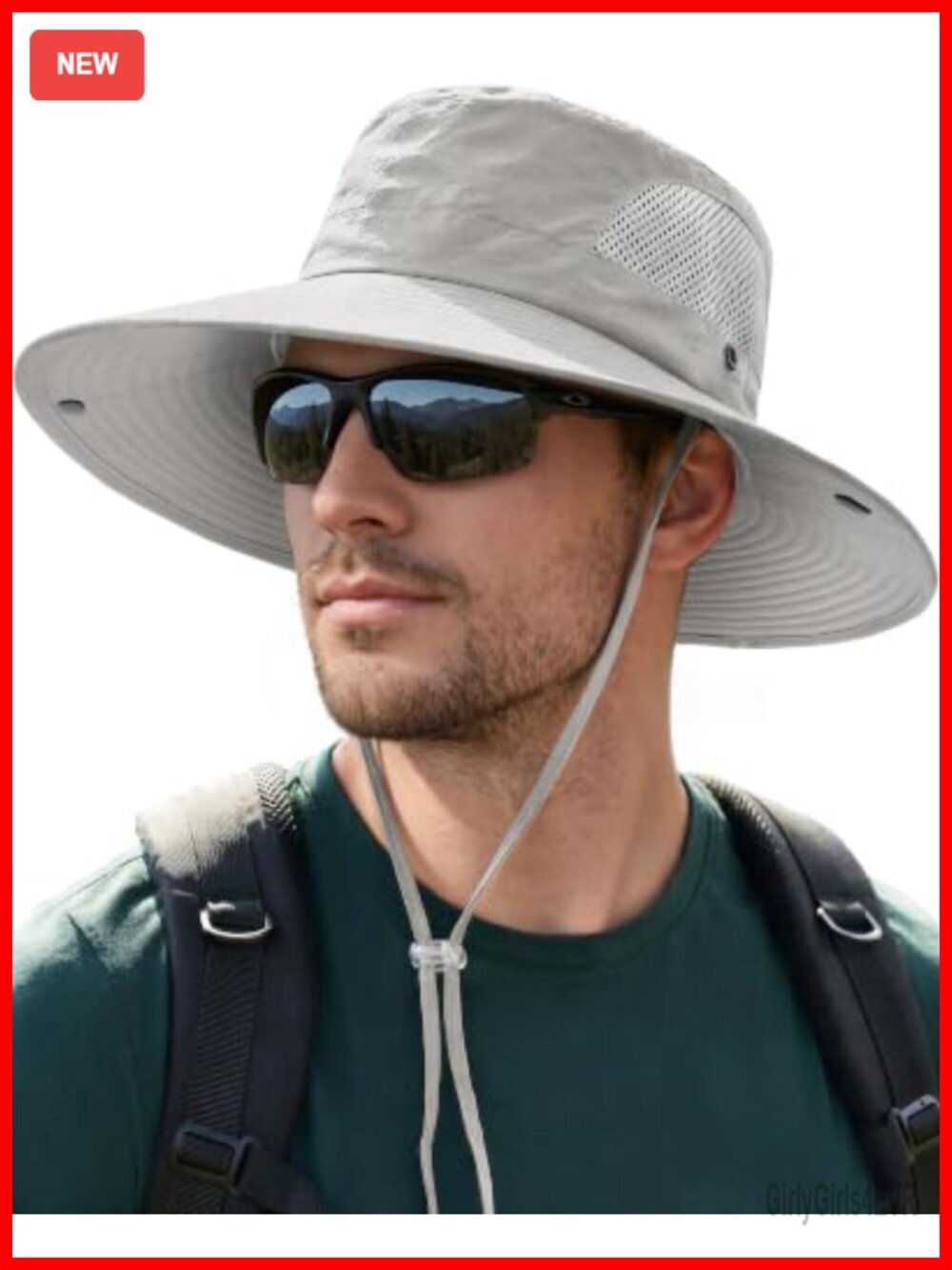 UV Sun Protection Wide Brim Bucket Hat Waterproof Foldable Outdoor Fishing